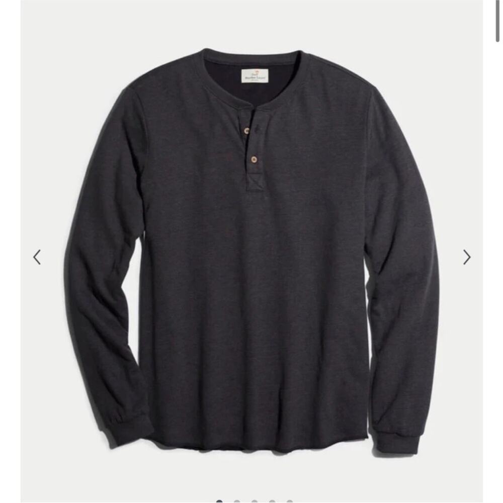 Marine Layer Charcoal Gray Double Layer Henley L - image 1